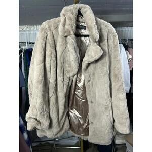 Rachel Zoe Taupe Faux Fur Coat